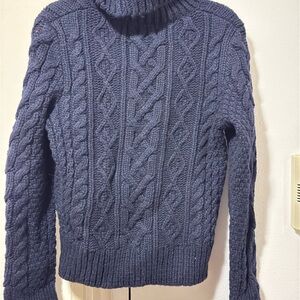Cable Knit Turtleneck Sweater
